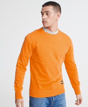 Superdry City Neon Crew Loopback Férfi Pulóver Arany | XGOQL6248